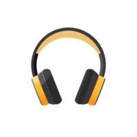 Ai generated headphones icon on transparent background png