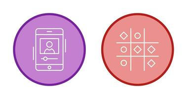 log and Tic Tac Toe Icon vector