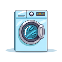 Ai generated washing machine icon on a transparent background png