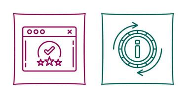 rating and refresh  Icon vector