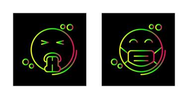 Vomit and Mask Icon vector