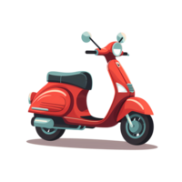 Ai generated scooter on transparent background png