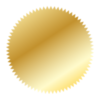 goud zegel PNG transparant