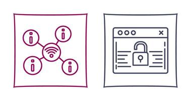 wifi and password Icon vector