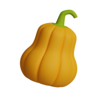 3d illustrazione di ringraziamento zucca icona png