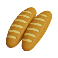 3d illustration of thanksgiving bread icon png