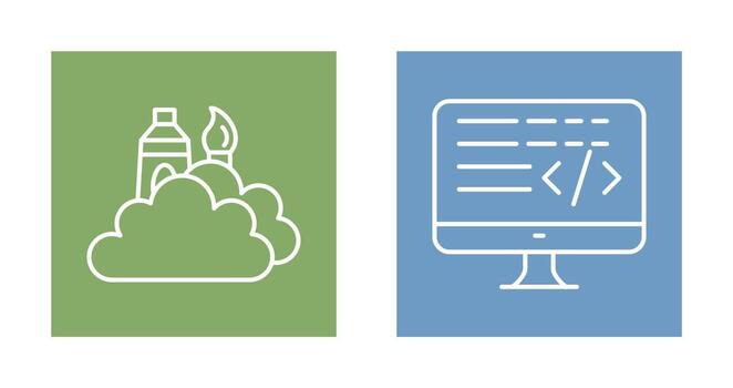 creative and coding Icon vector