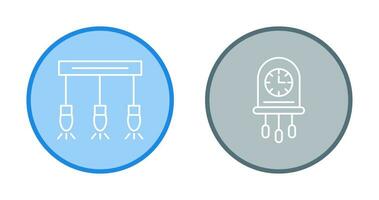 Light and Clock Icon vector