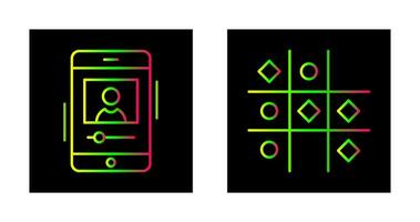 log and Tic Tac Toe Icon vector