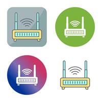 icono de vector de enrutador wifi