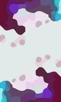 Aesthetic abstract art with a combination of shapes and many colors. Suitable for background and poster vector