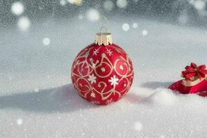 Christmas decoration for Christmas background. AI Generative Pro Photo