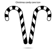 Christmas candy cane icon, Vector illustration