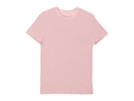 Isolated fold pink blank T-shirt product for design concept mock up png