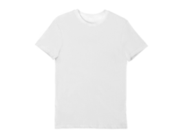 Isolated fold white blank T-shirt product for design concept mock up png