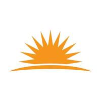 Sun logo vector template and symbol design