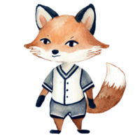 Fox Baseball UniForm AI Generative png