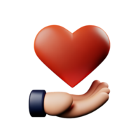 Hands Hugging Heart AI Generative png