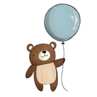 orso carino Palloncino ai generativo png