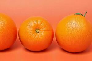 orange fruits. background. AI Generative Pro Photo