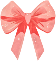 bow ribbon watercolor clipart illustration AI Generative png