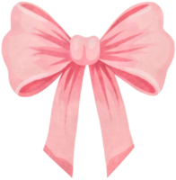 bow ribbon watercolor clipart illustration AI Generative png