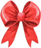 bow ribbon watercolor clipart illustration AI Generative png