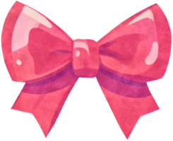 bow ribbon watercolor clipart illustration AI Generative png