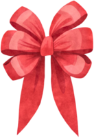 bow ribbon watercolor clipart illustration AI Generative png