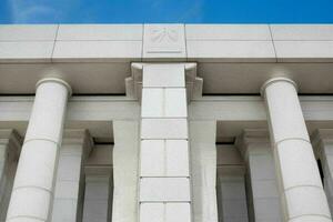 landmark architectural detail of a monument building. background. AI Generative Pro Photo