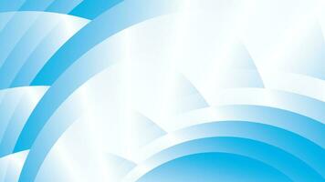 Abstract geometric white and blue color background with round shape. Vector illustration.