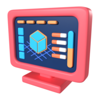 Slicer 3D Printer 3D Illustration Icon