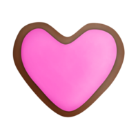 fresa chocolate en el forma de un corazón png