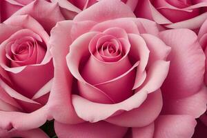 beautiful rose flower background. AI Generative Pro Photo