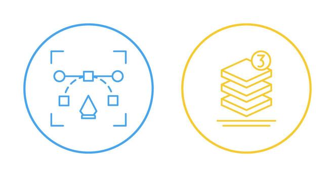 vector and layer Icon