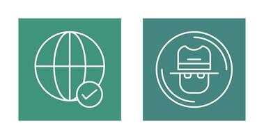 Internet and Spy Icon vector