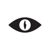 cat pupil eye icon vector