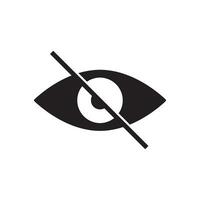 privacy eye icon vector