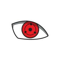 sharingan eye icon vector