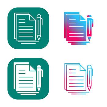 icono de vector de documento