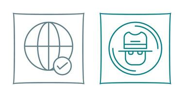 Internet and Spy Icon vector
