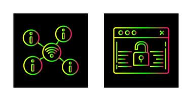 wifi and password Icon vector