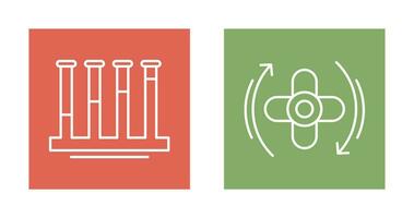 Communicating Vessels AND Rotate Icon vector