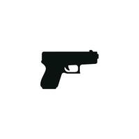 Gun weapons icon isolated on white background vector