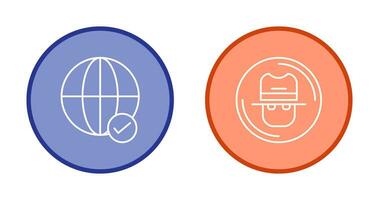 Internet and Spy Icon vector