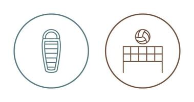 Sleeping Bag and Flash  Icon vector