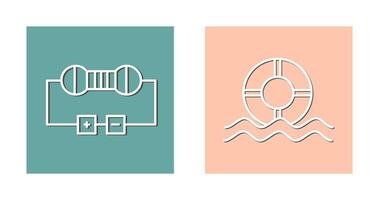 Resistor and  Float Icon vector