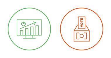 Statistics and Vote Icon vector