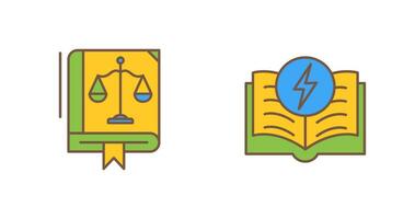 Law and Electricity Icon vector