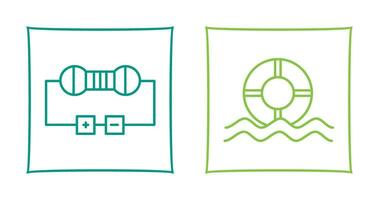 Resistor and  Float Icon vector